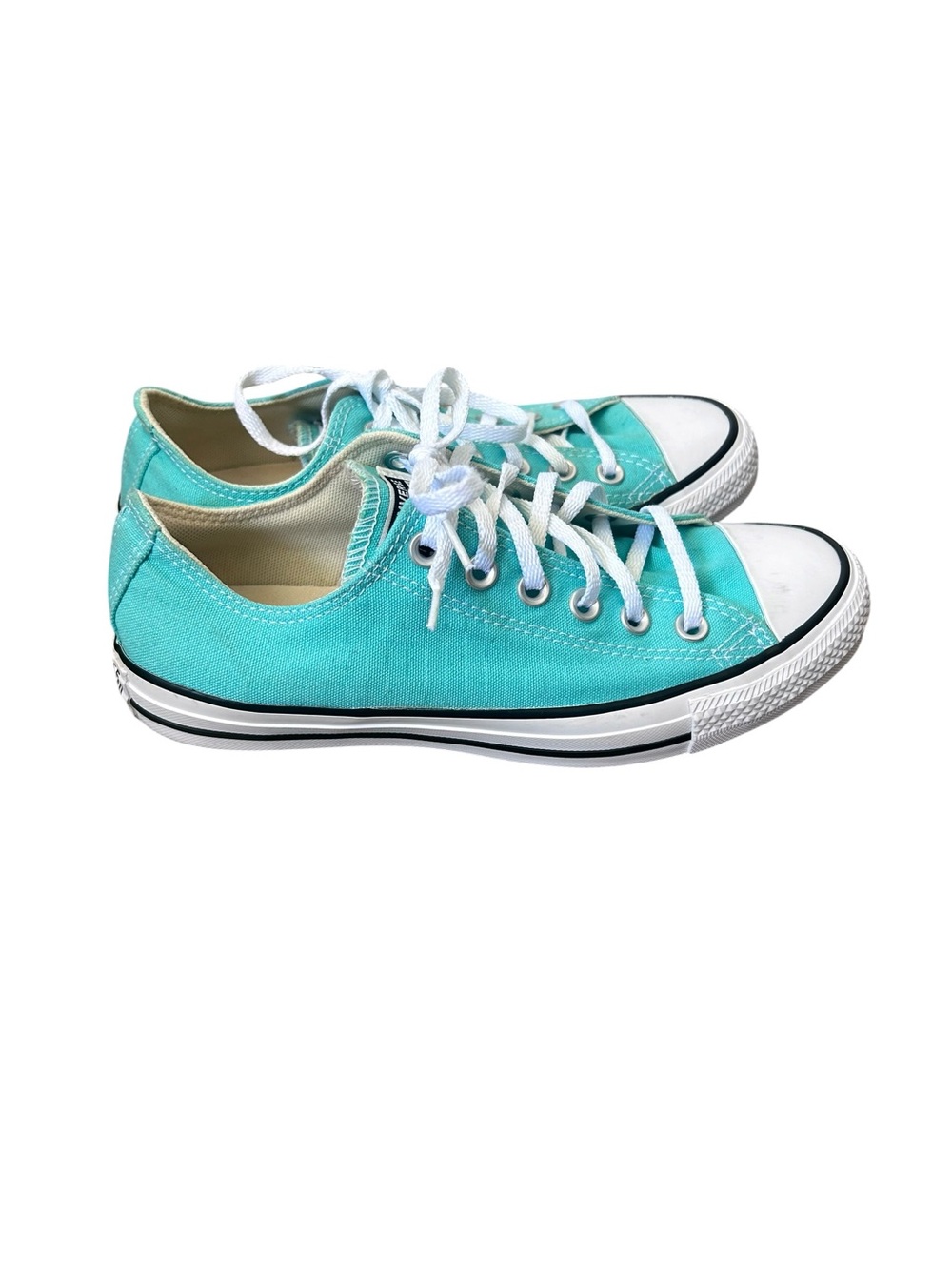 Converse Mint Green Low Top Sneaker Size Women 7.5 Men 5.5 - Picture 2 of 11